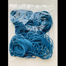 Резиновые колечки 1000 гр 40 мм синий цвет КонтинентПак
