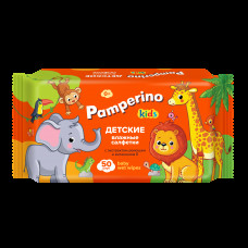 Салфетки влажные 50 шт Pamperino kids детские с ромашкой и витамином Е mix